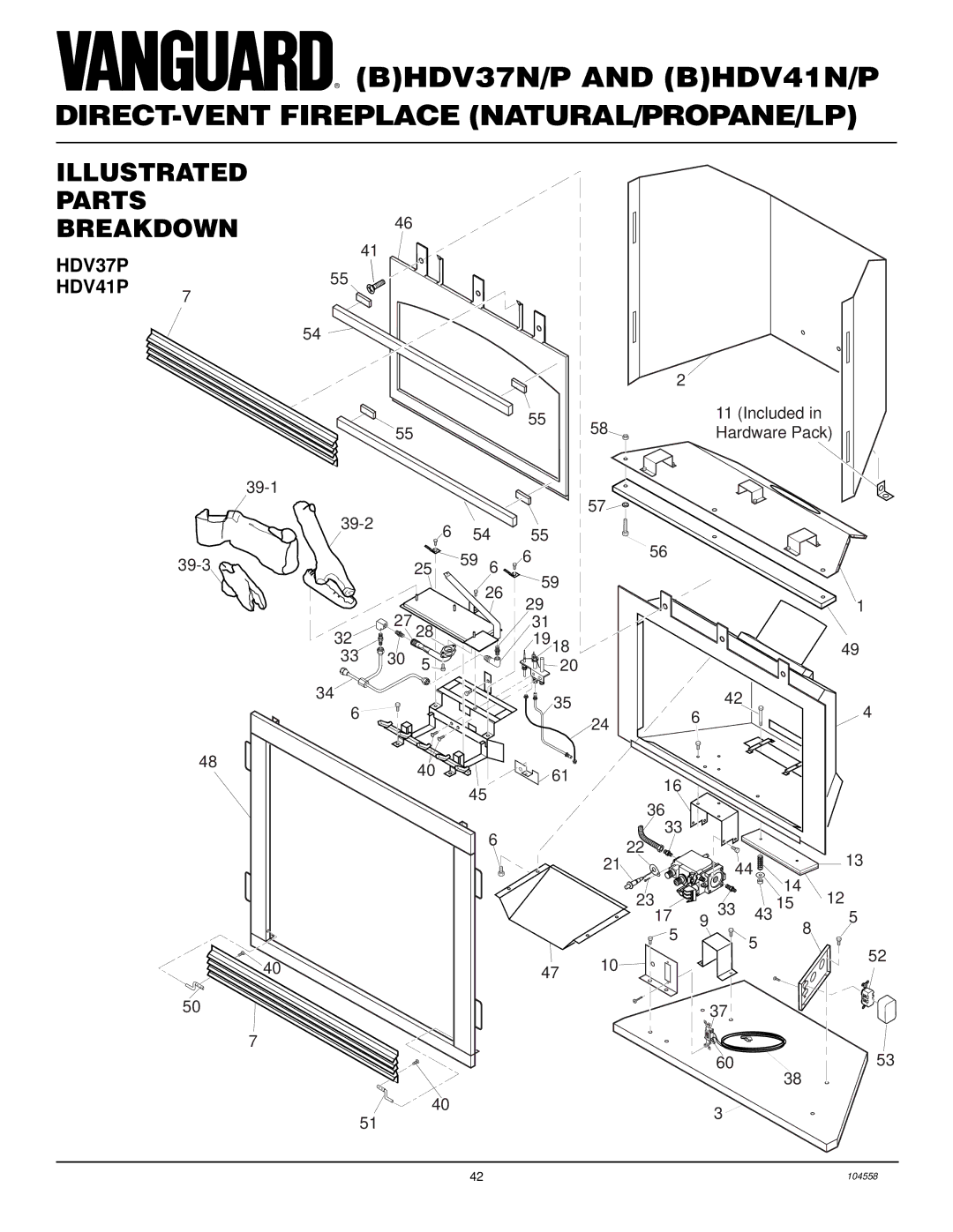 Desa BHDV41N/P, BHDV37N/P installation manual HDV37P HDV41P 