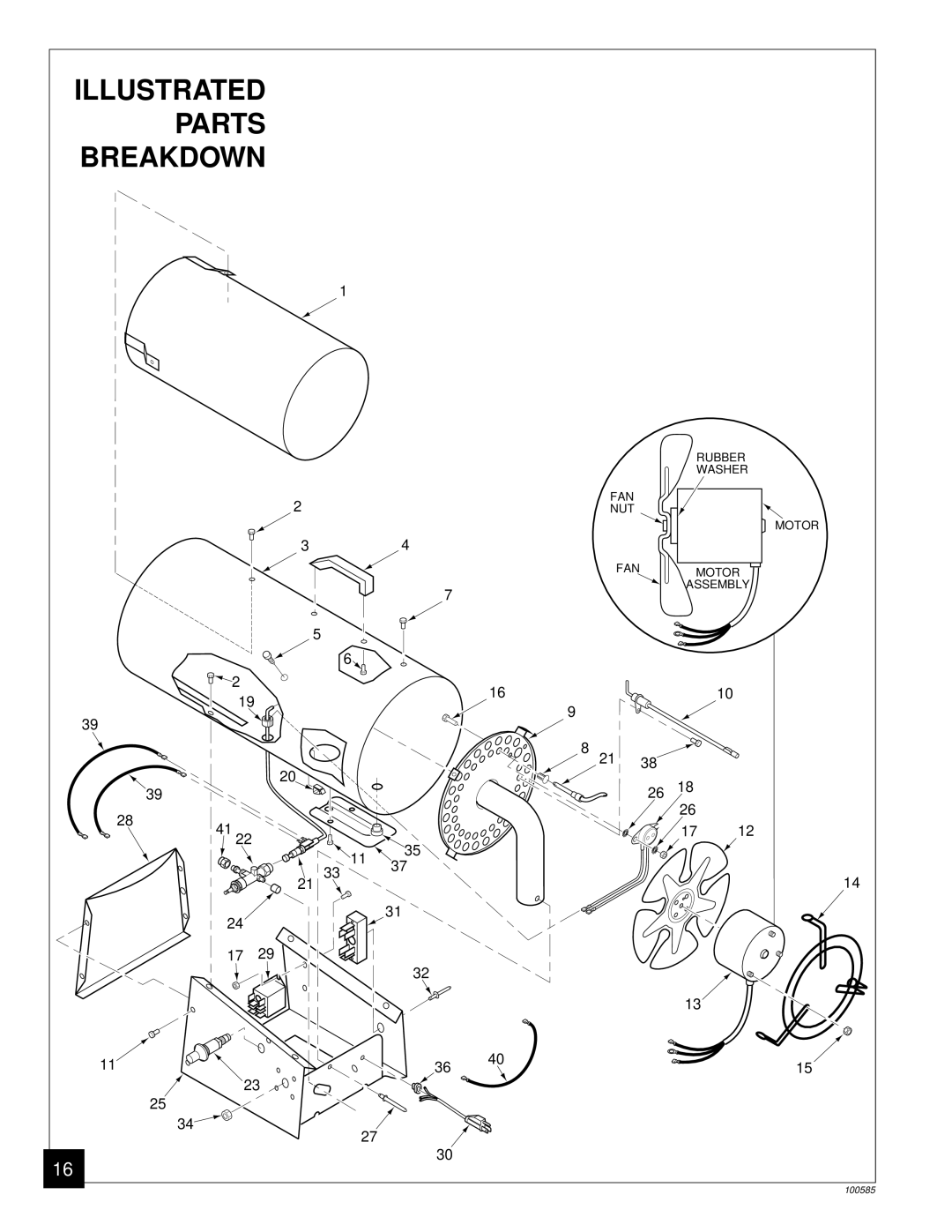 Desa BLP155AT owner manual Illustrated Parts Breakdown 