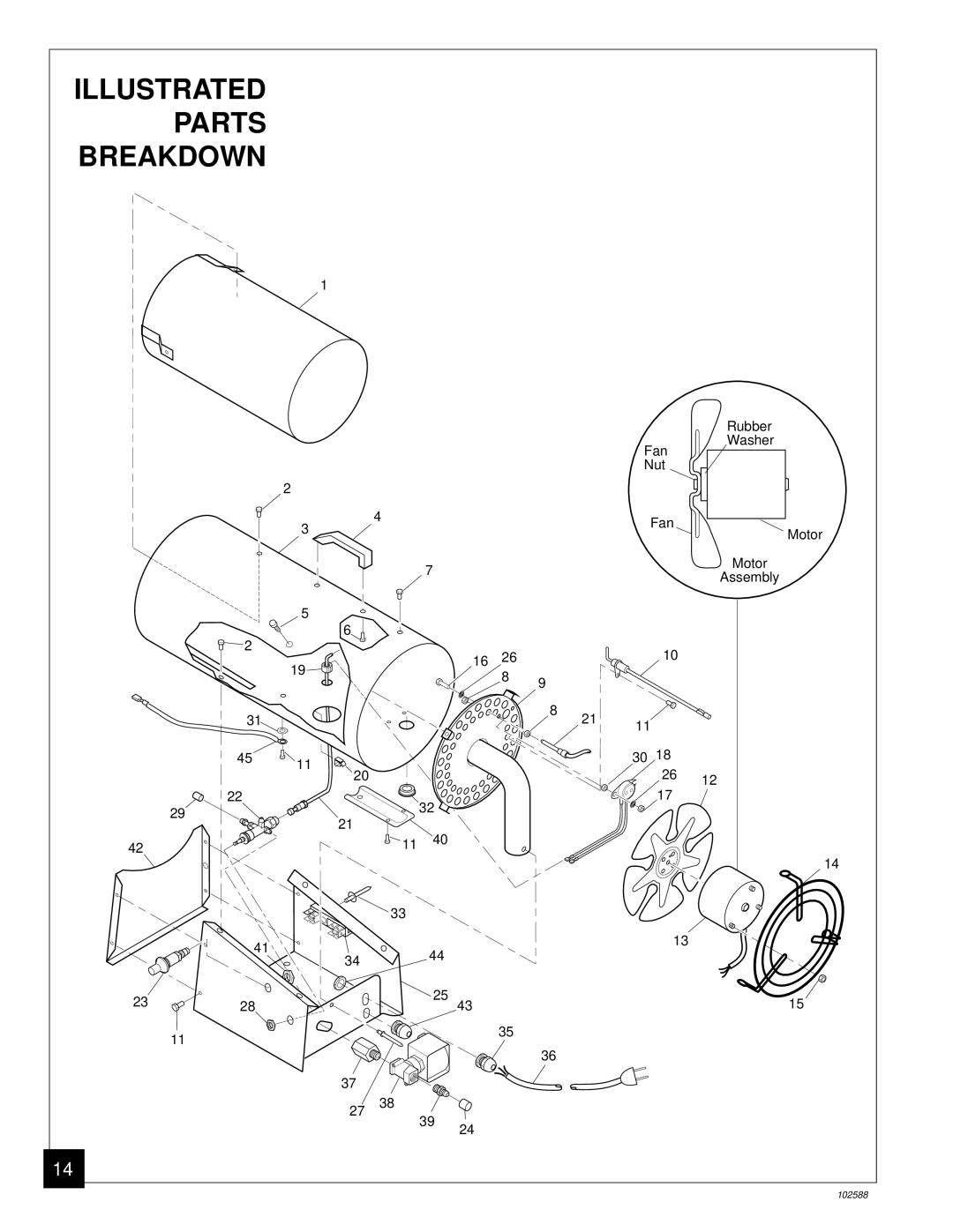 Desa BLP35E owner manual Illustrated Parts Breakdown 