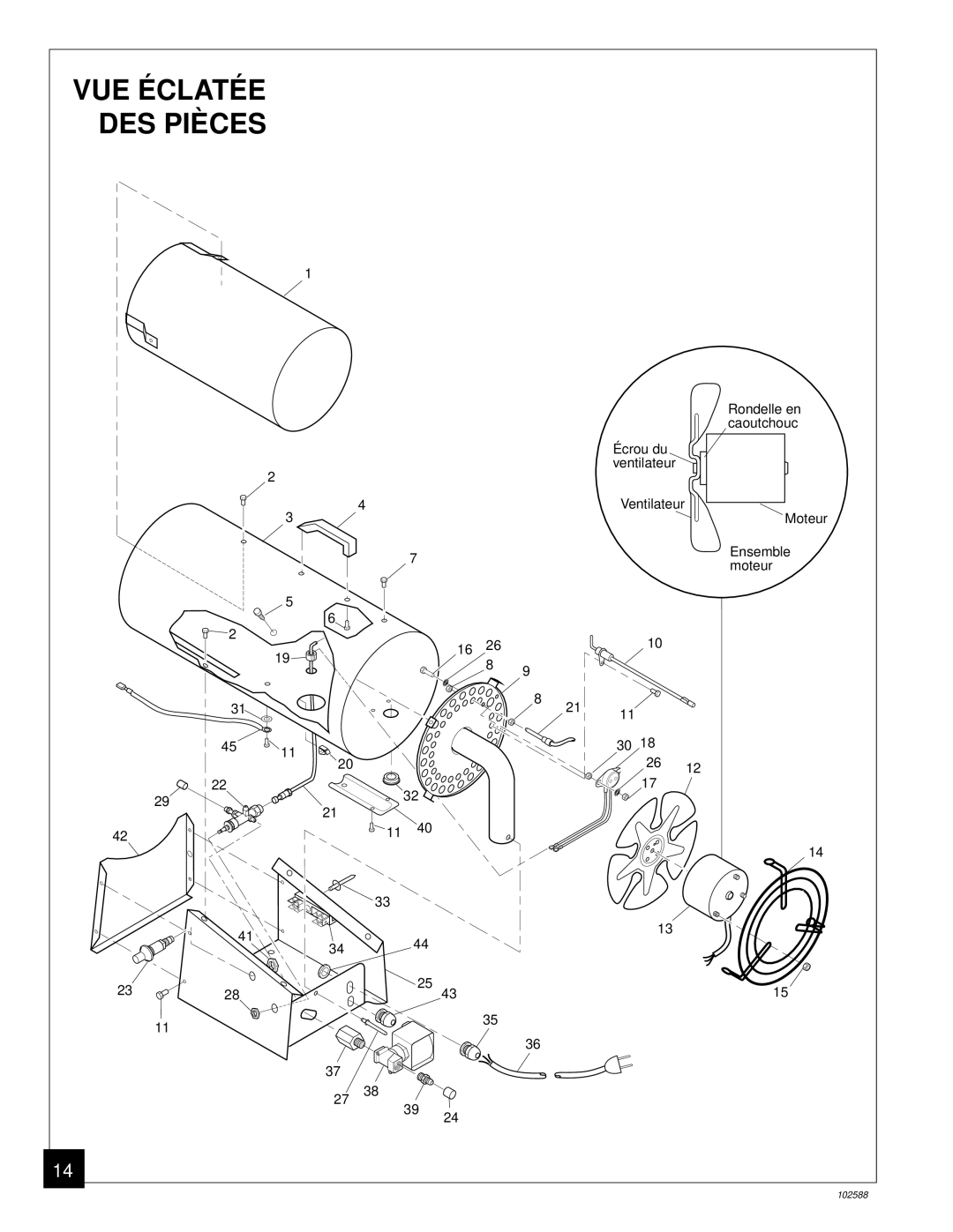 Desa BLP35E owner manual VUE É Claté E DES PIÈ CES 