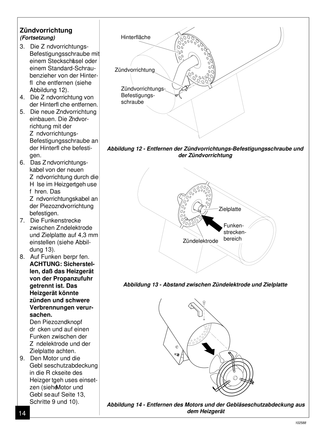 Desa BLP35E owner manual Zü nden und schwere Verbrennungen verur- sachen 