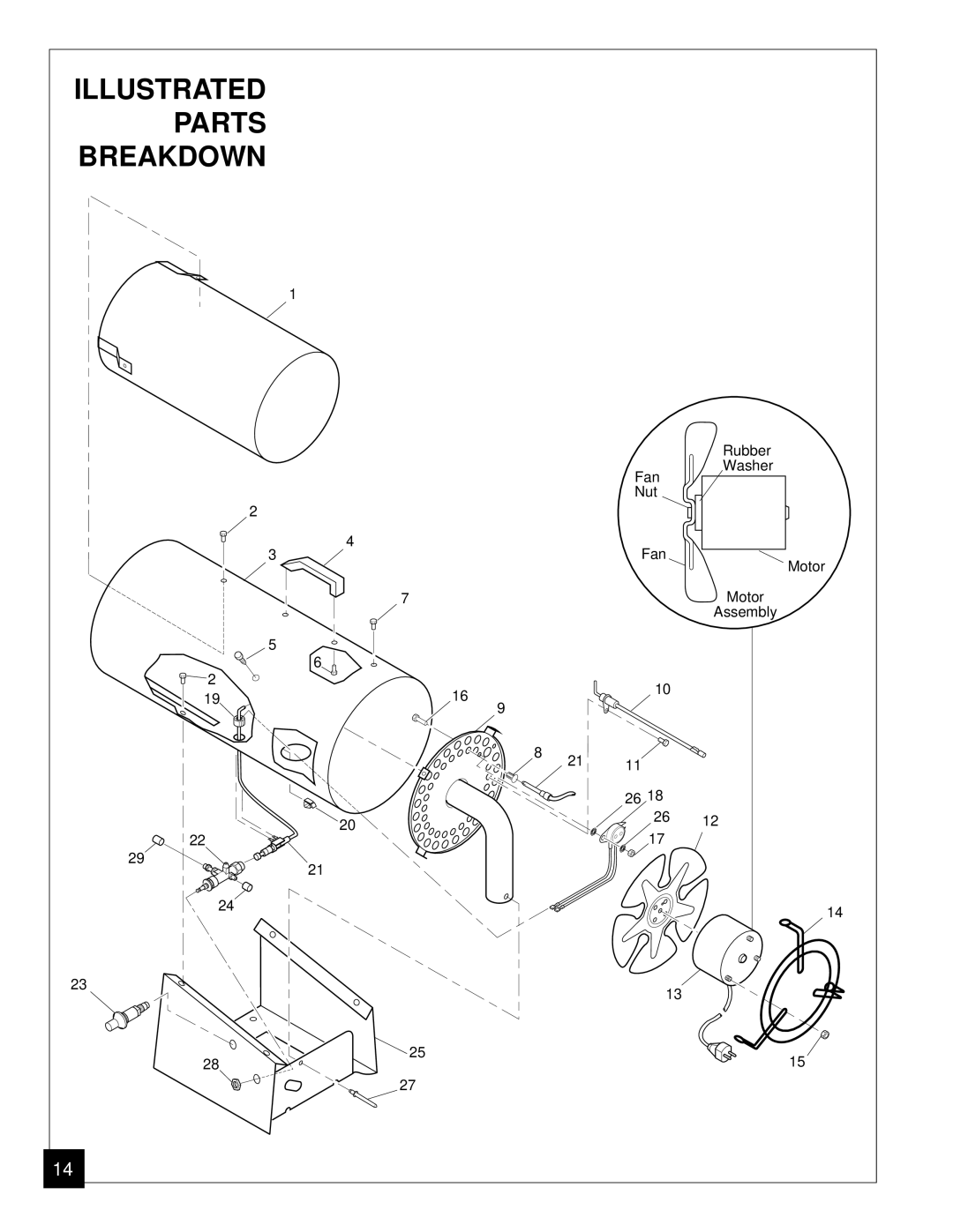 Desa BLP35ES owner manual Illustrated Parts Breakdown 