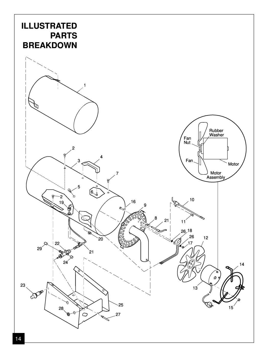Desa BLP35ES owner manual Illustrated, Parts, Breakdown 