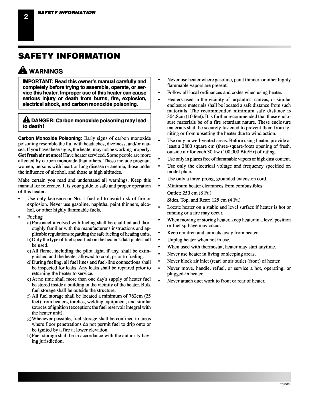 Desa BY150CEH, BY70CEH, BY100CEH, BY35CEH owner manual Safety Information, Warnings 