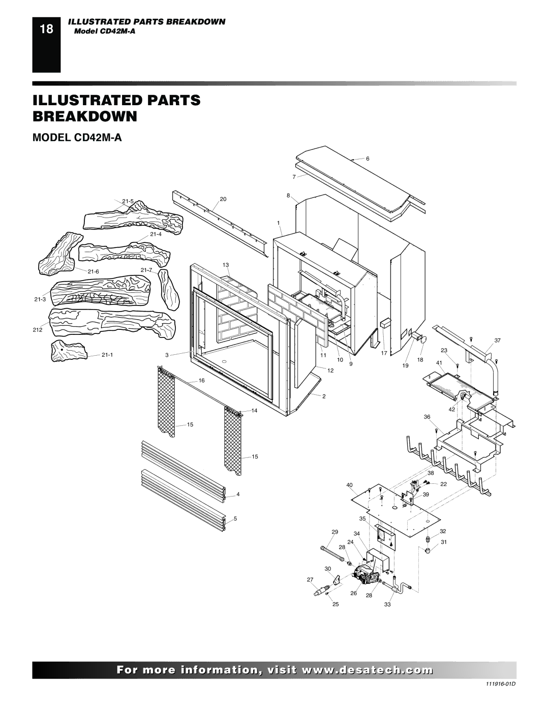 Desa CD42M (-A)(-A2), CD36M, CD32M, CD42M installation manual Model CD42M-A 