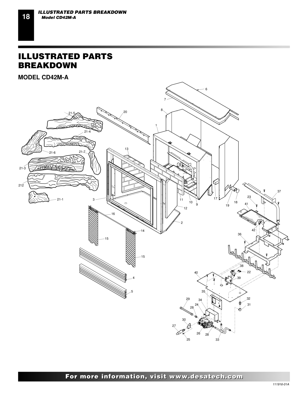 Desa CD36M, CD32M installation manual Model CD42M-A 