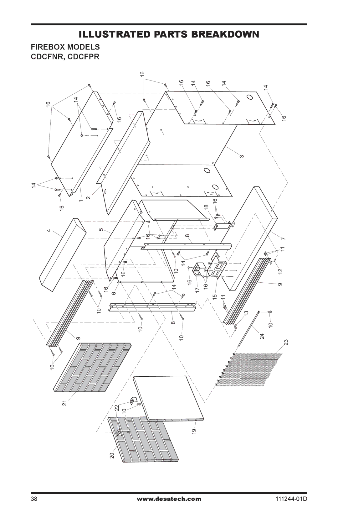 Desa CDCFNR installation manual Illustrated Models 