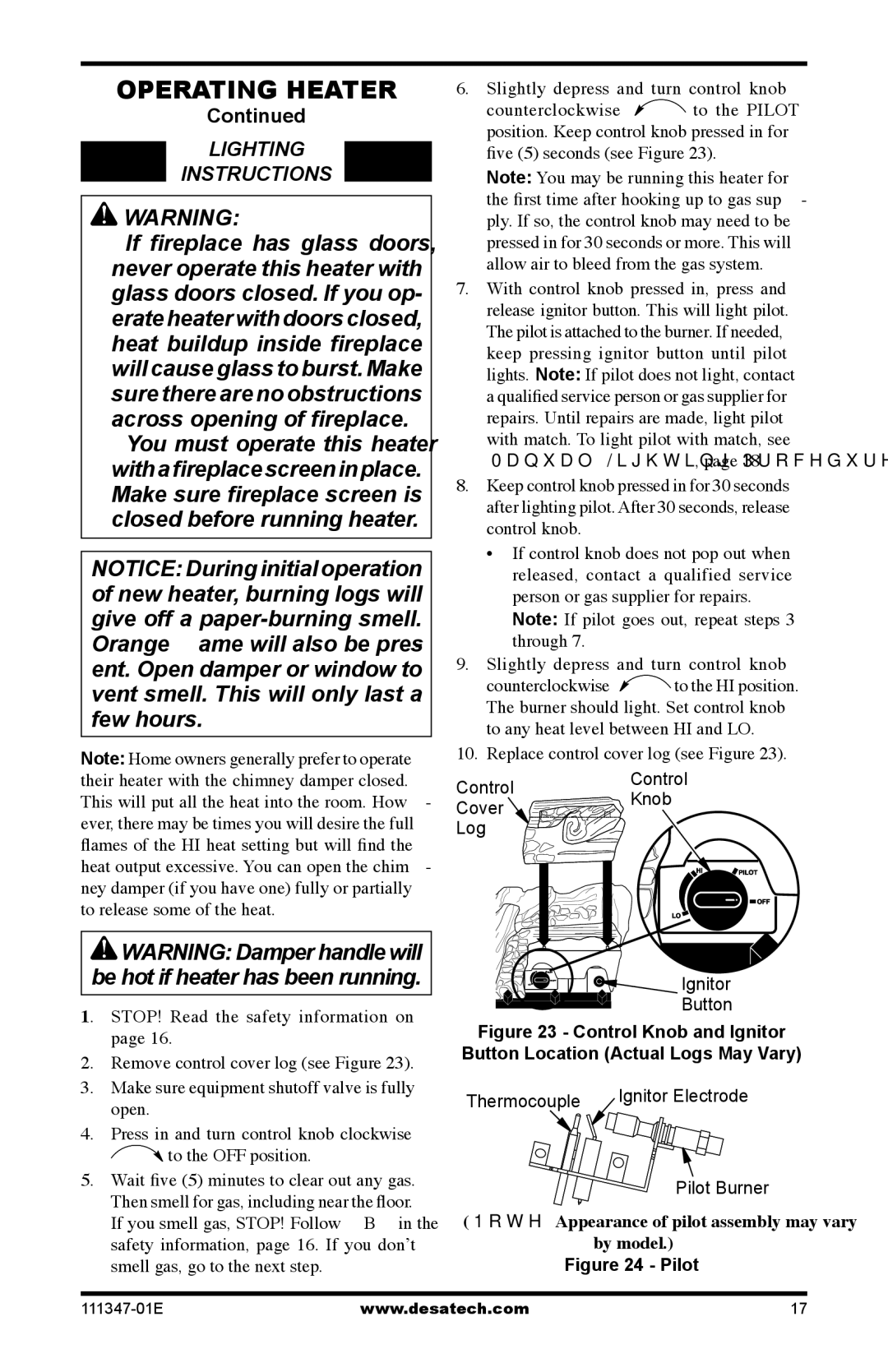 Desa LSL3124P, CDL3924NT, CDL3924PT installation manual Lighting Instructions, To the OFF position 