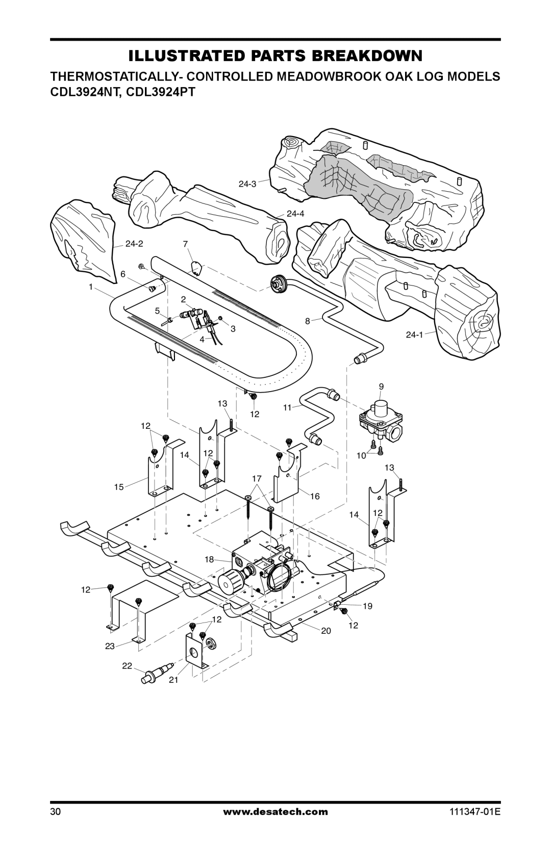 Desa CDL3924NT, CDL3924PT, LSL3124P installation manual 24-3 24-4 24-2 24-1 