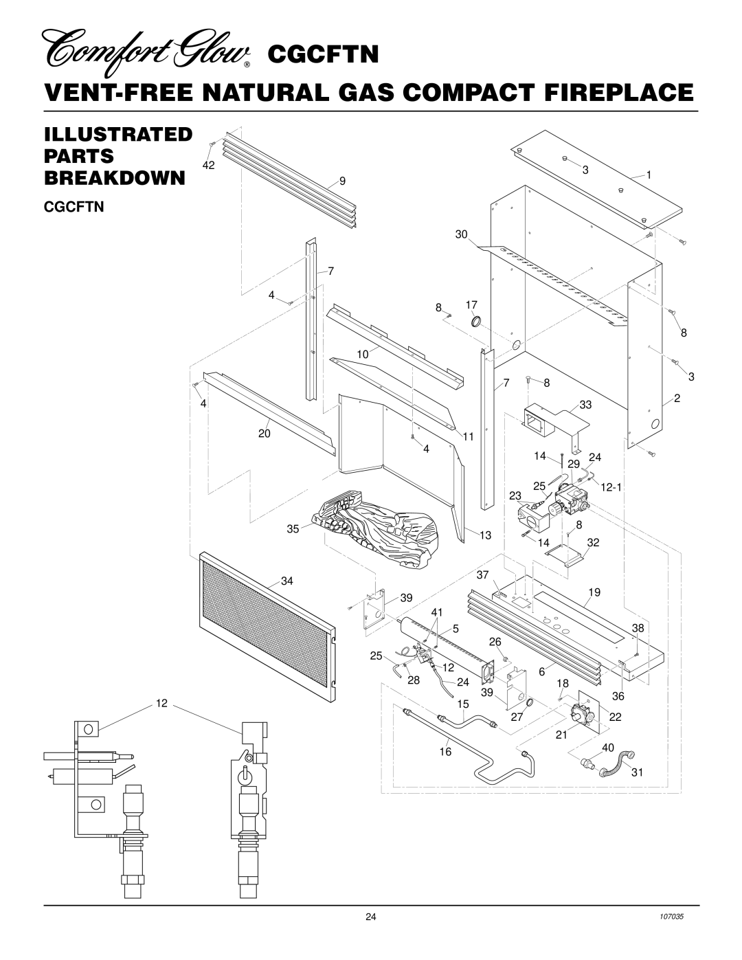 Desa CGCFTN installation manual Illustrated Parts Breakdown, Cgcftn 