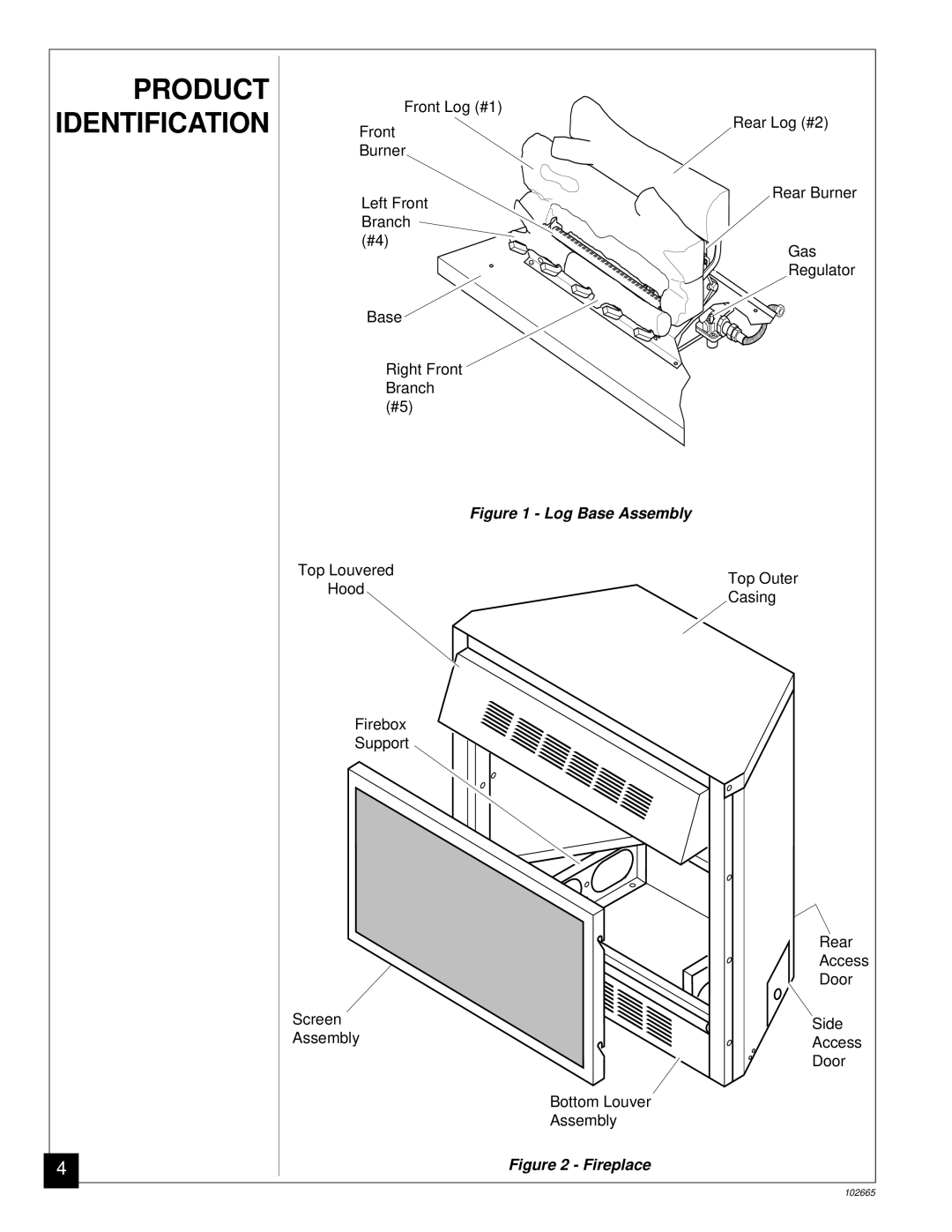 Desa CGF280PT, CGF265PVA installation manual Product Identification 