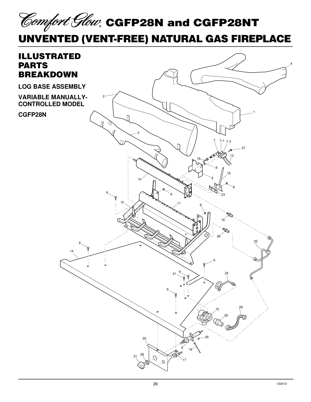 Desa CGFP28NT installation manual Illustrated Parts Breakdown 