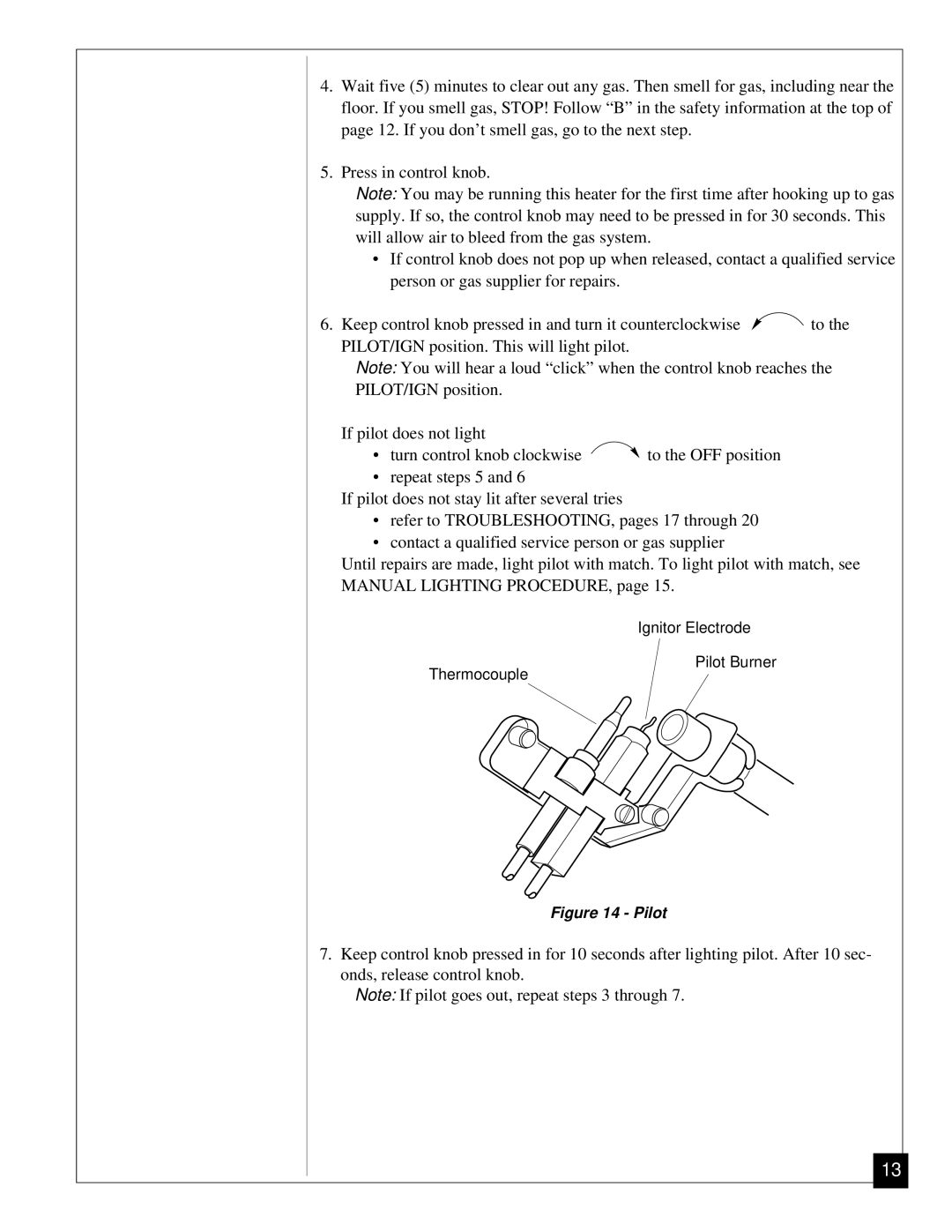 Desa CGN12 installation manual Pilot 