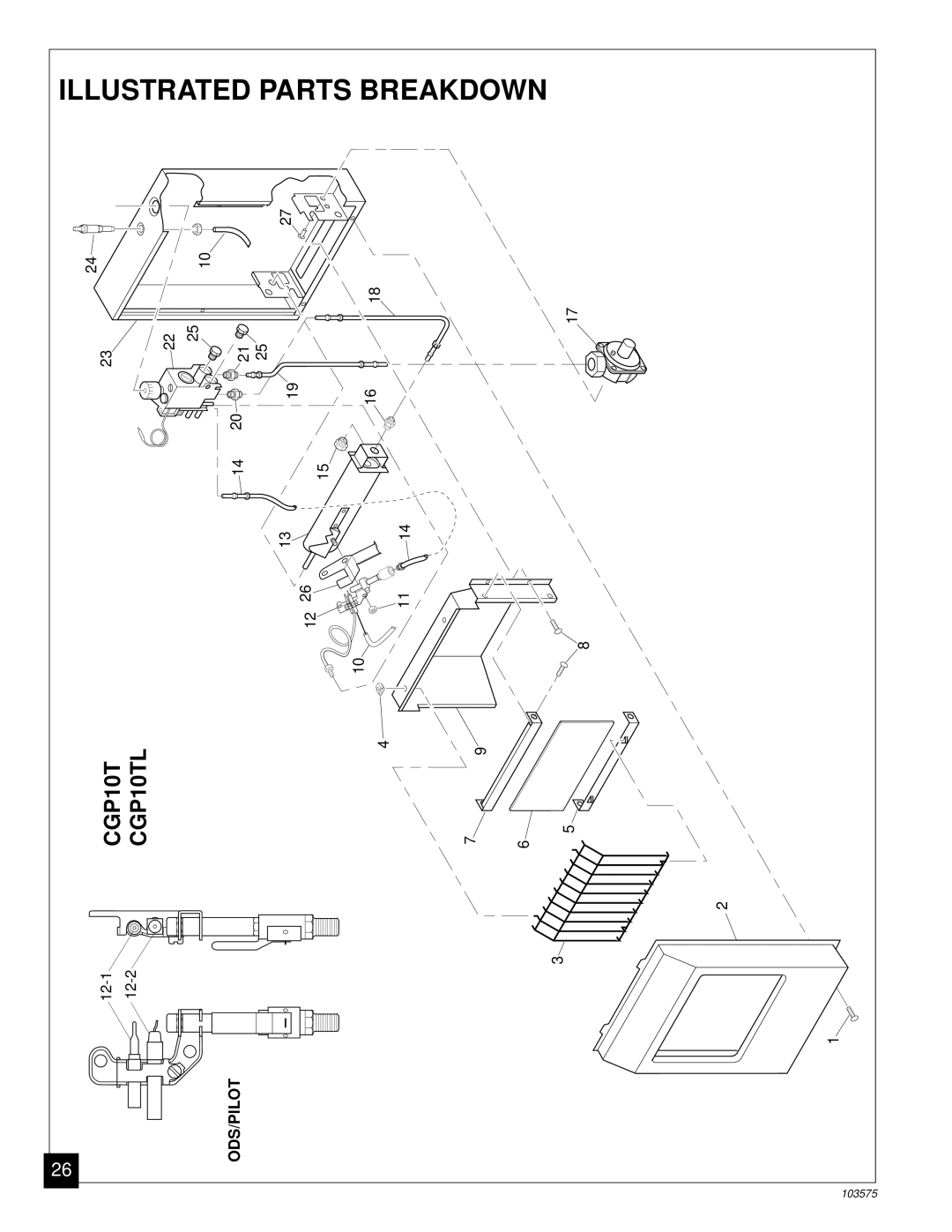 Desa CGP10TL installation manual Breakdown 