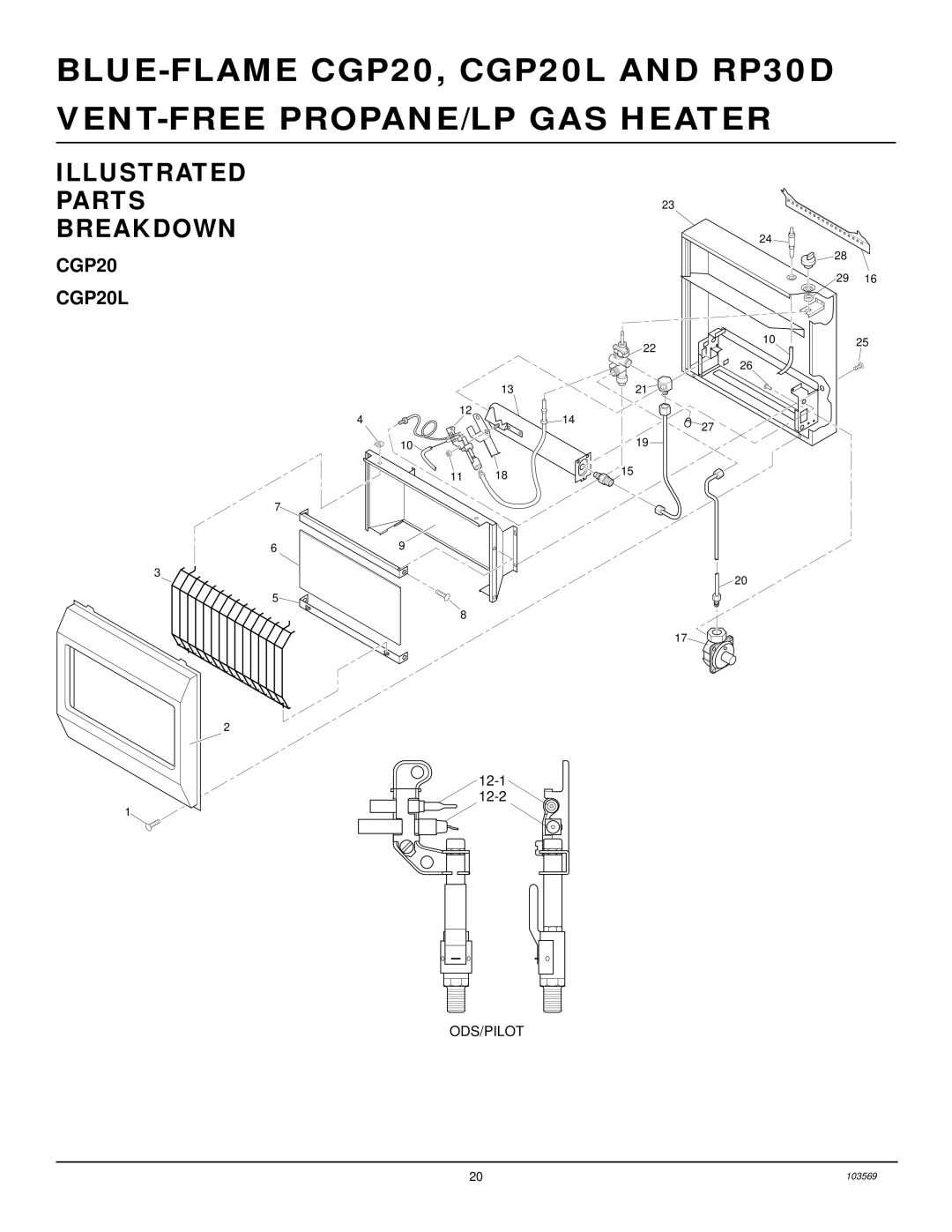 Desa RP30D installation manual CGP20 CGP20L 