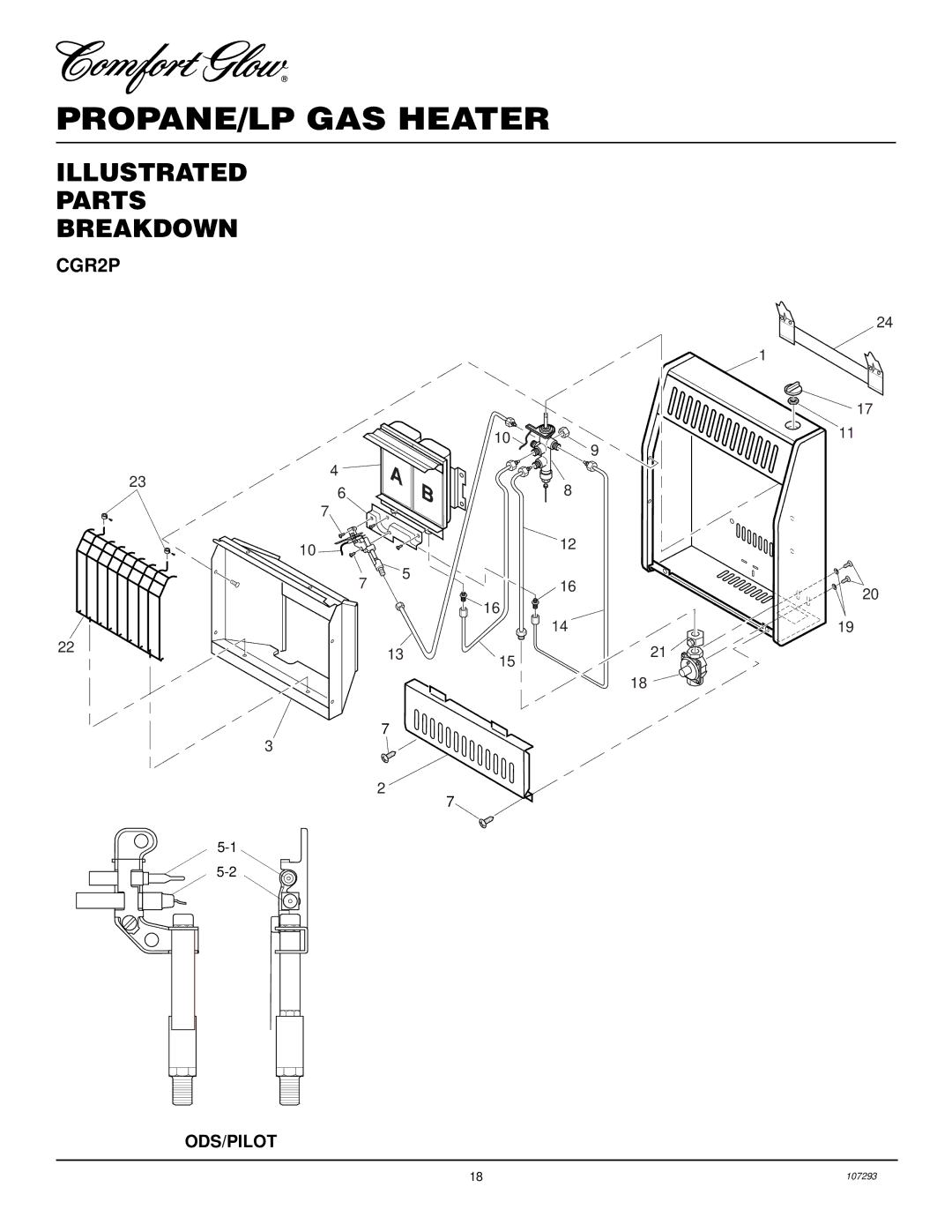 Desa CGR2P installation manual Illustrated Parts Breakdown 