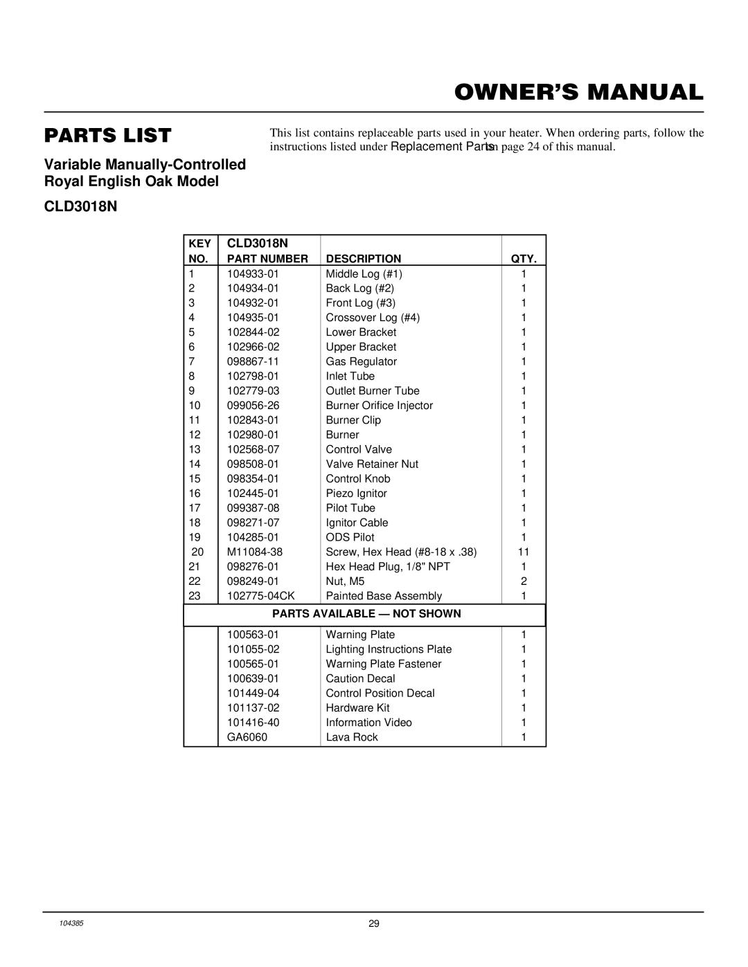 Desa CCL3930NT(A), CLD3924NT installation manual CLD3018N 