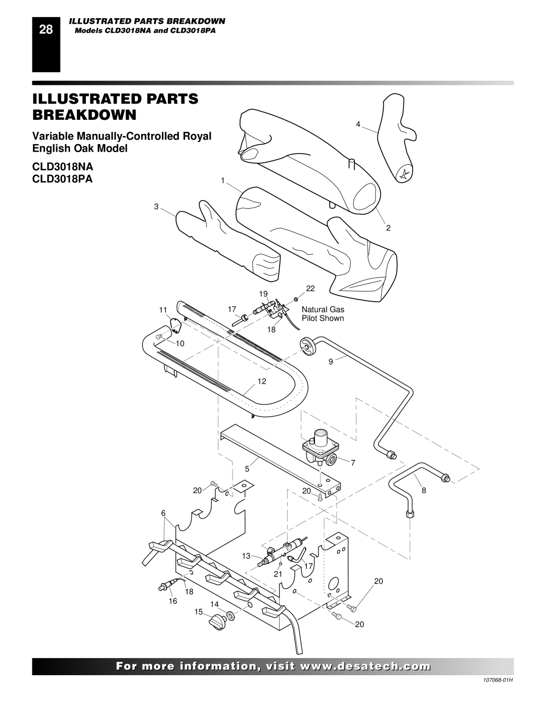 Desa CLD3018PT, CLD3018NT, SGS3124N, SGS3124P installation manual CLD3018NA CLD3018PA 