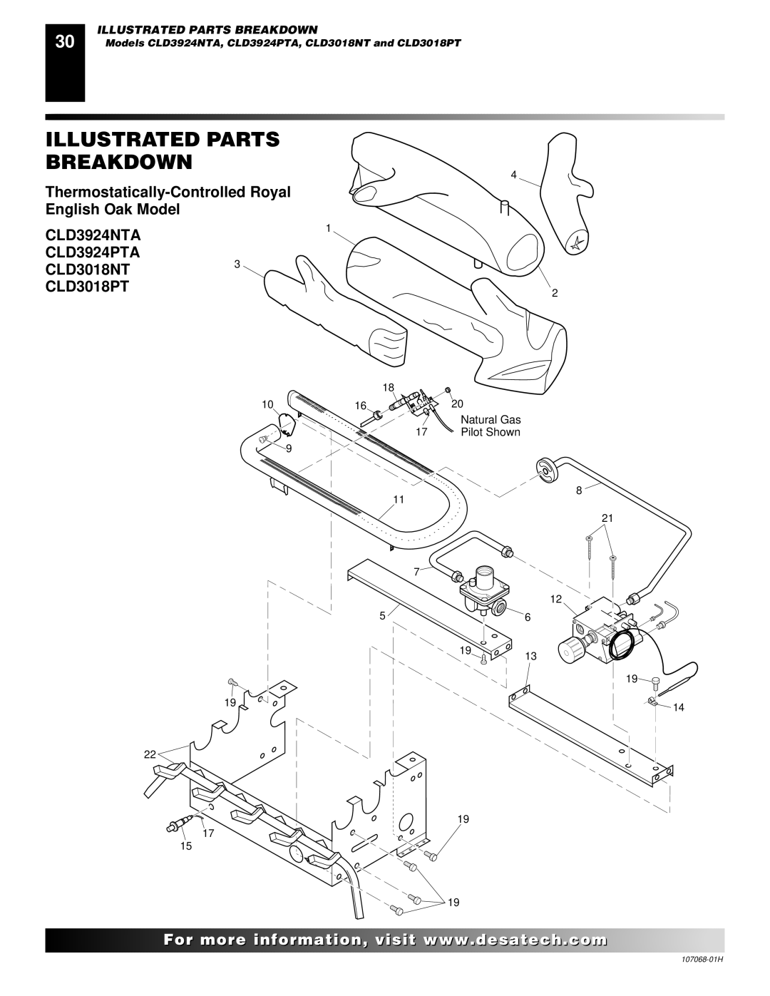 Desa SGS3124N, CLD3018NT, SGS3124P installation manual CLD3924NTA CLD3924PTA, CLD3018PT 