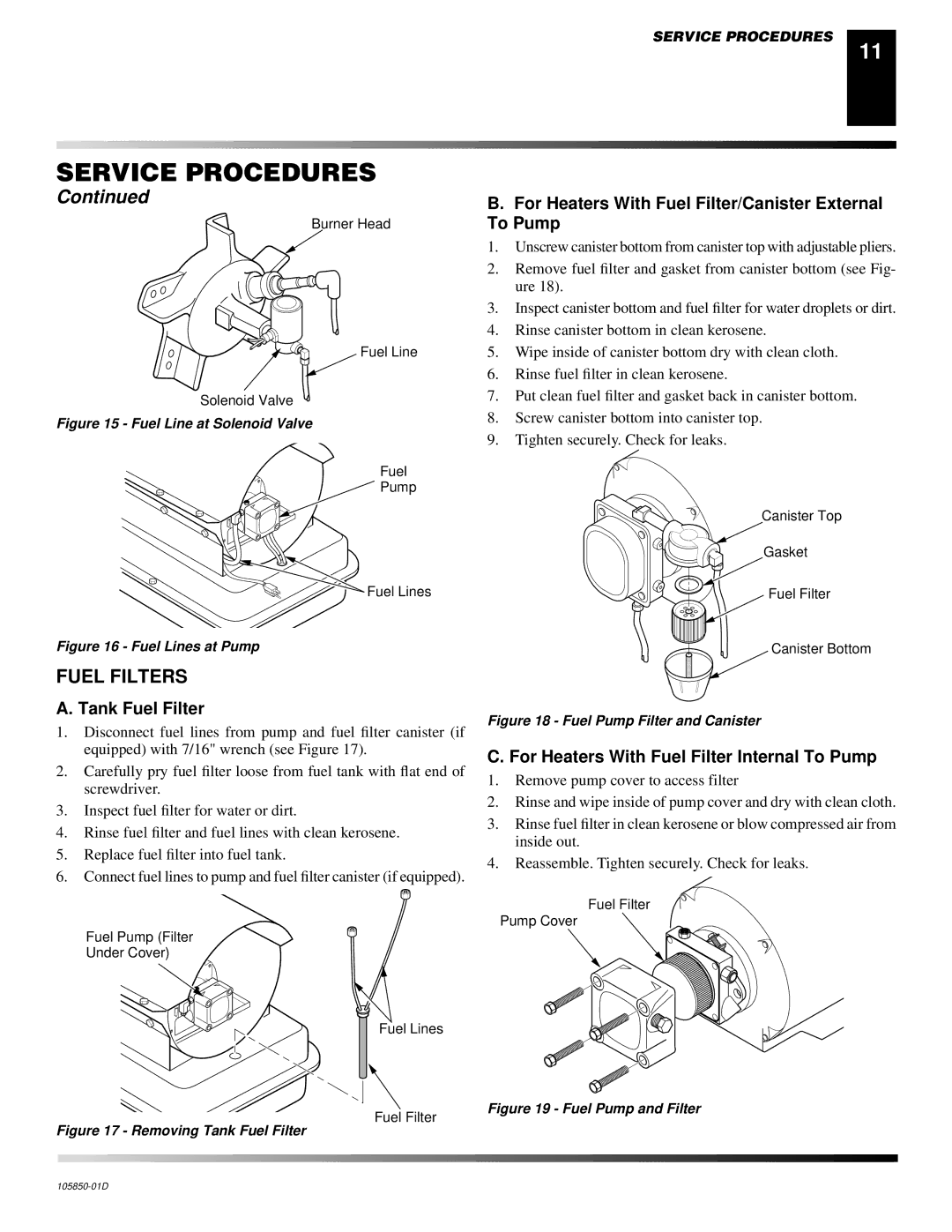 Desa CP350AK, CP600AK owner manual Fuel Filters, Tank Fuel Filter 