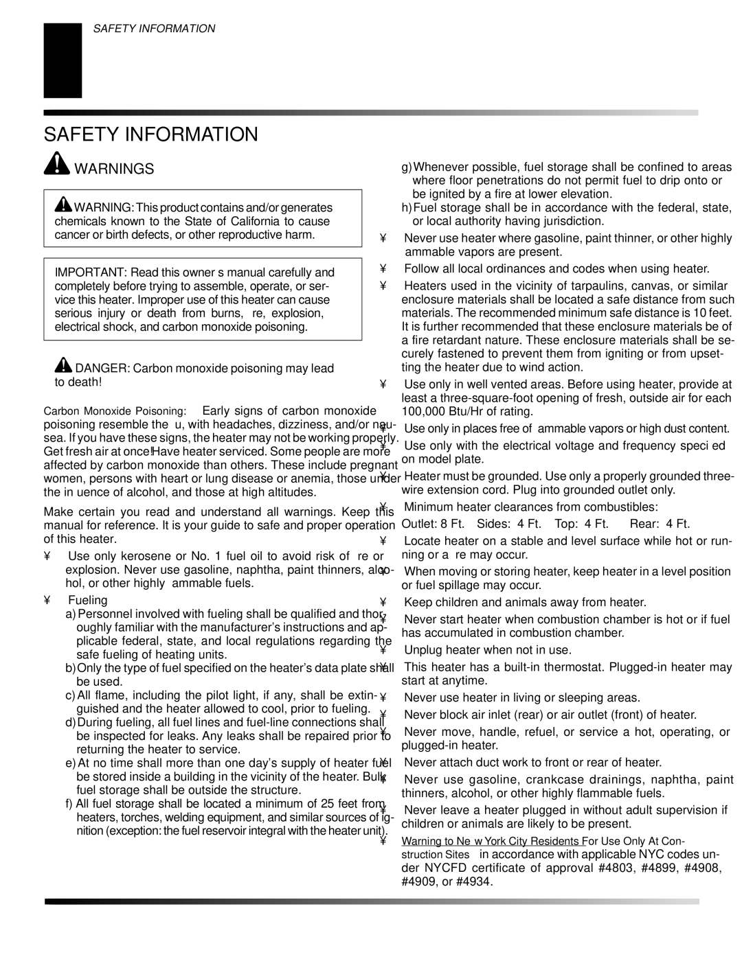 Desa CP600AK, CP350AK owner manual Safety Information 