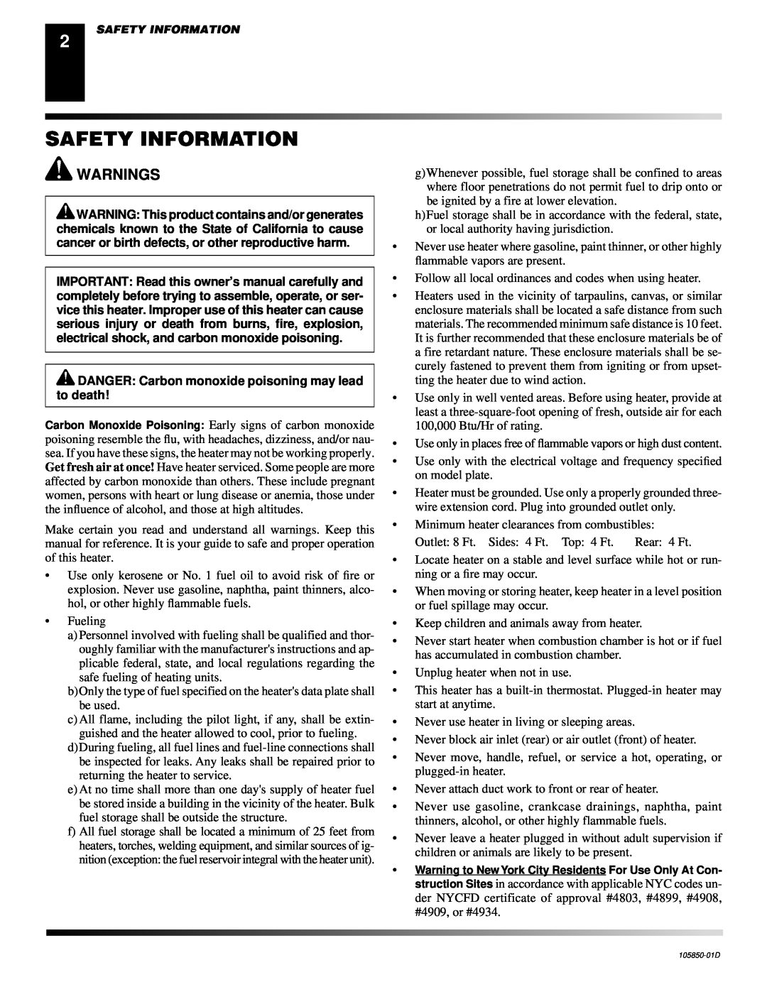 Desa CP600AK, CP350AK owner manual Safety Information, Warnings 