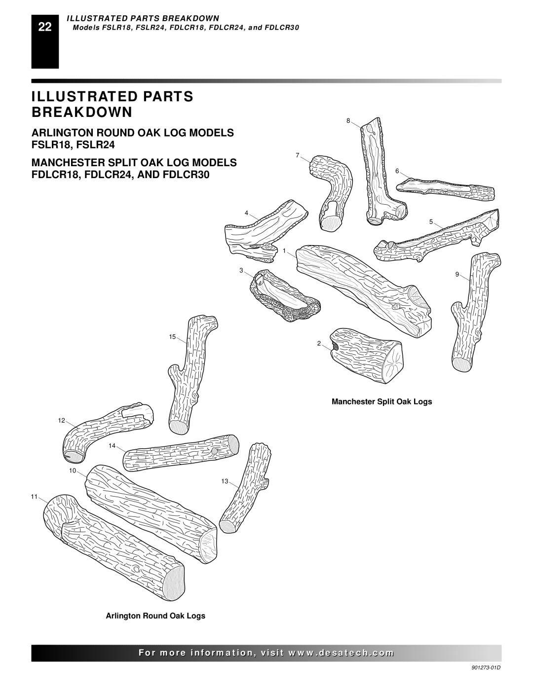 Desa CVDA24R, CVDA30R, CPVSA18R, CPVSA24R, CVDA18R installation manual Models FSLR18, FSLR24, FDLCR18, FDLCR24, and FDLCR30 