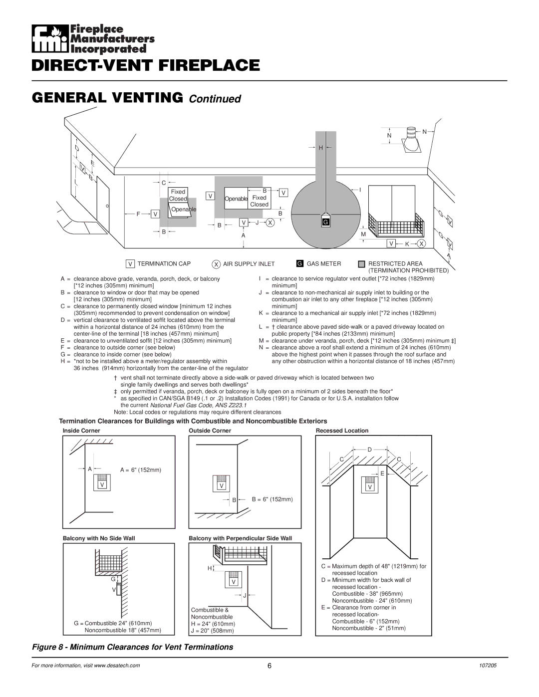 Desa DVFE34 installation manual General Venting 