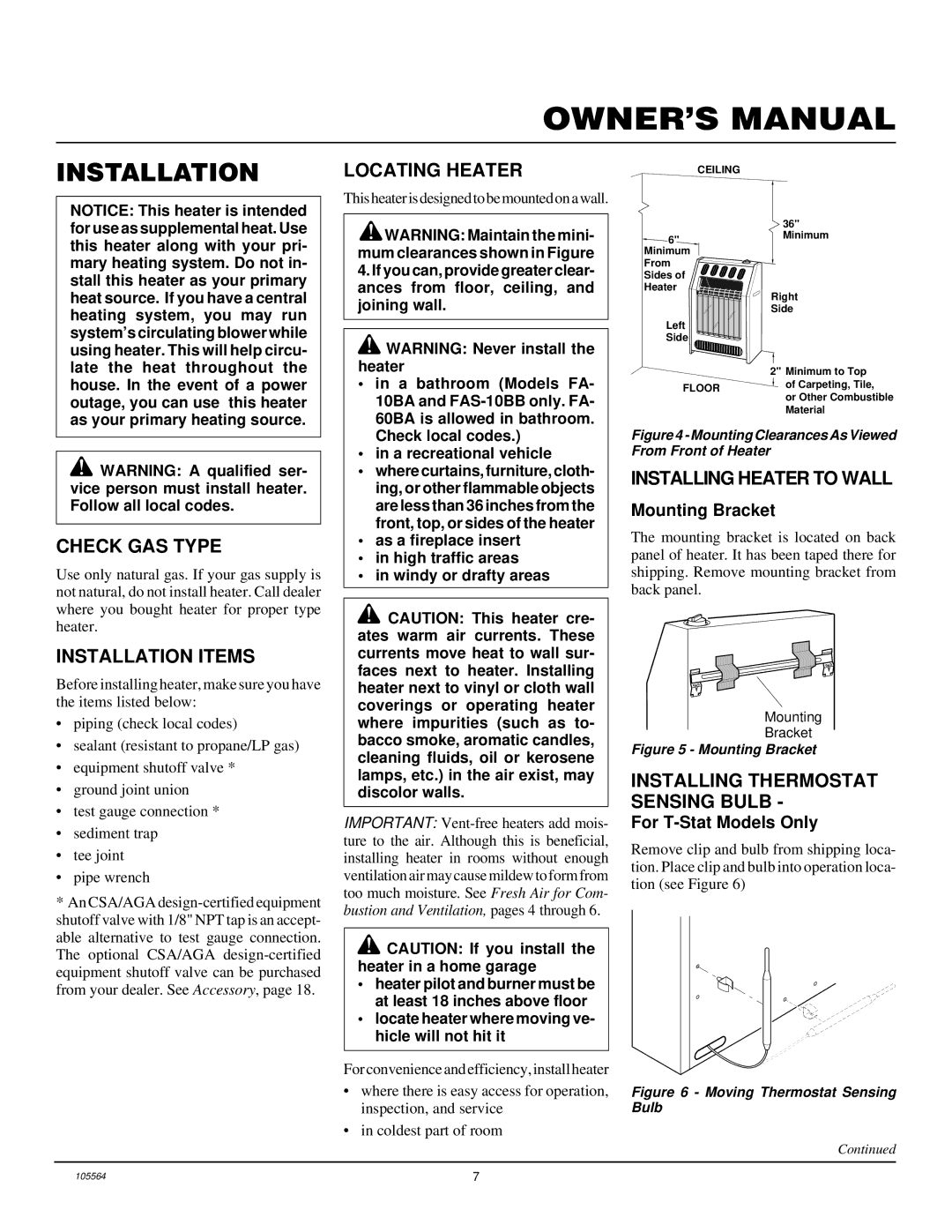 Desa FAS-10BB, FA-10BA, FA-60BA installation manual Installation 