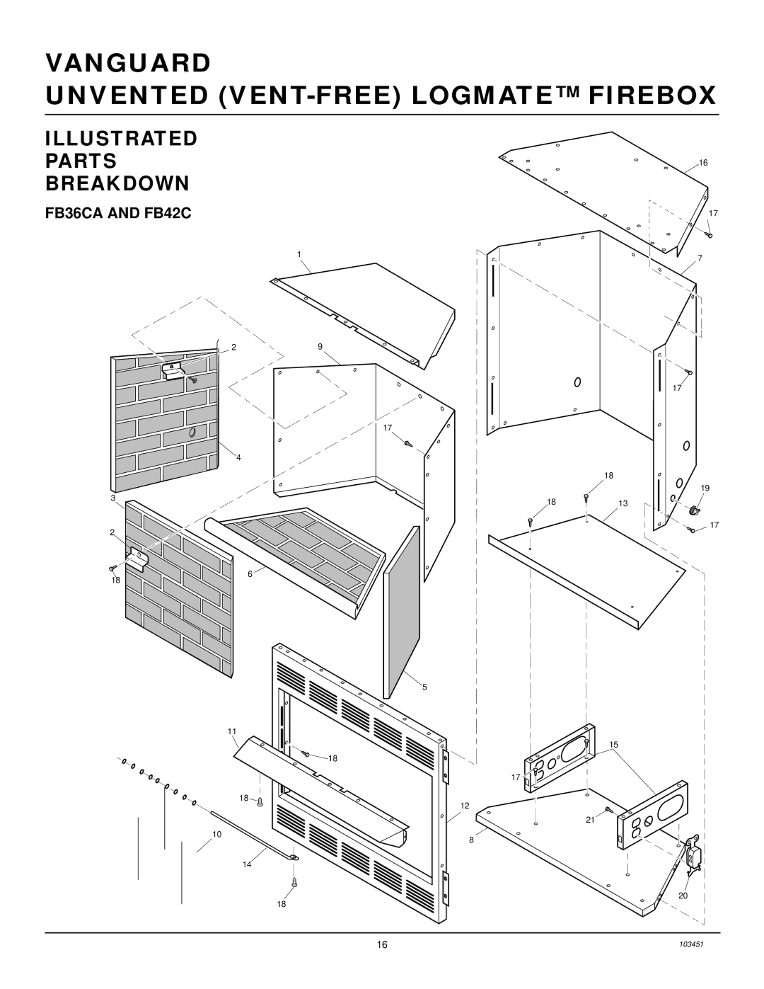 Desa FB36NCA, FB42NC, FB36CA, FB42C installation manual FB36CA and FB42C 