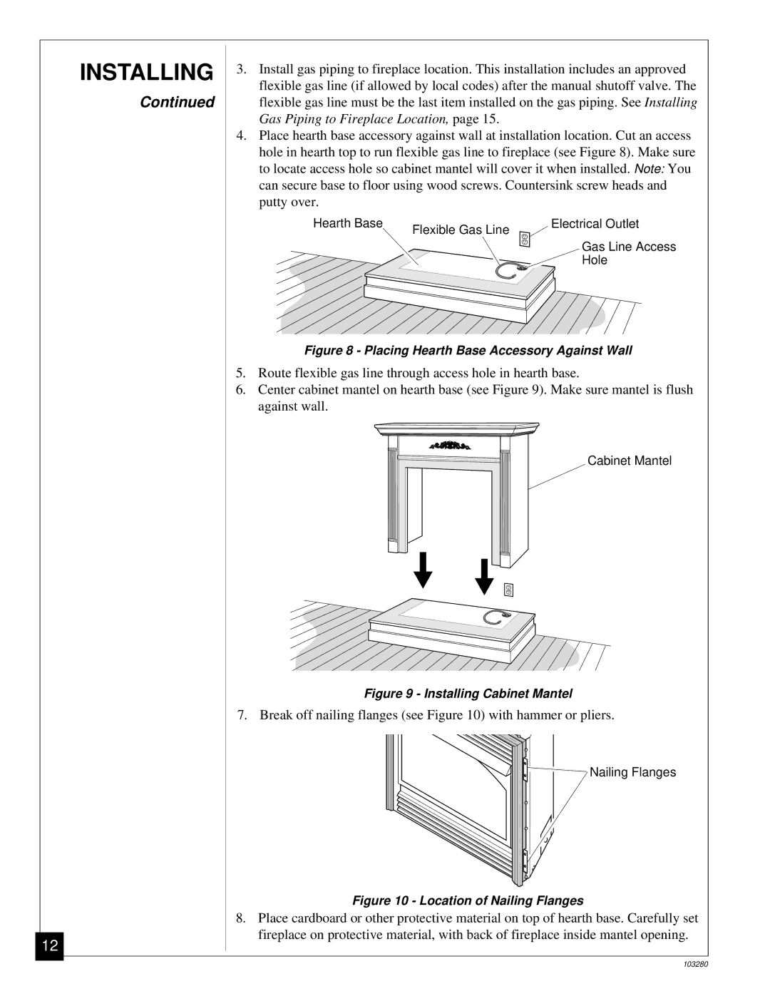 Desa FPVF33PR installation manual Break off nailing flanges see with hammer or pliers 