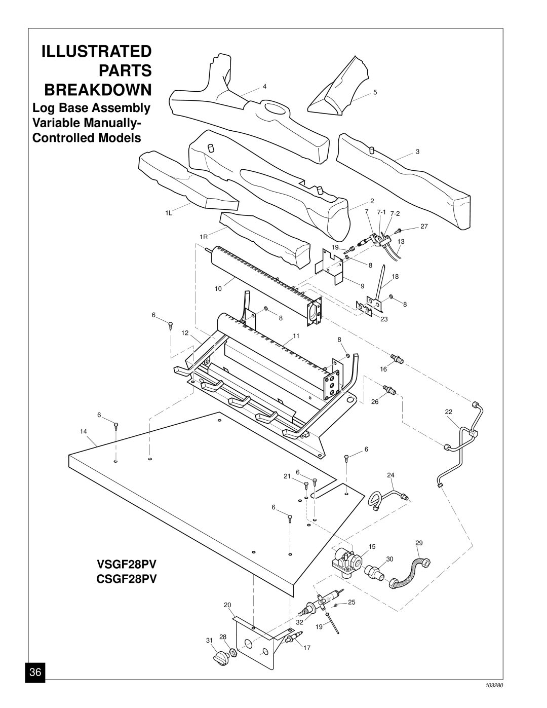 Desa FPVF33PR installation manual Illustrated Parts Breakdown 