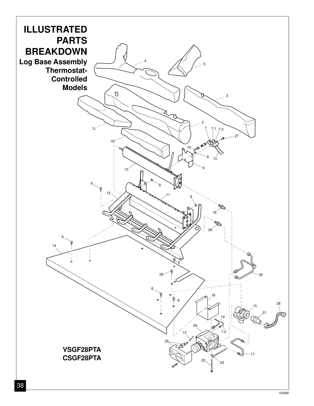 Desa FPVF33PR installation manual Thermostat Controlled Models 