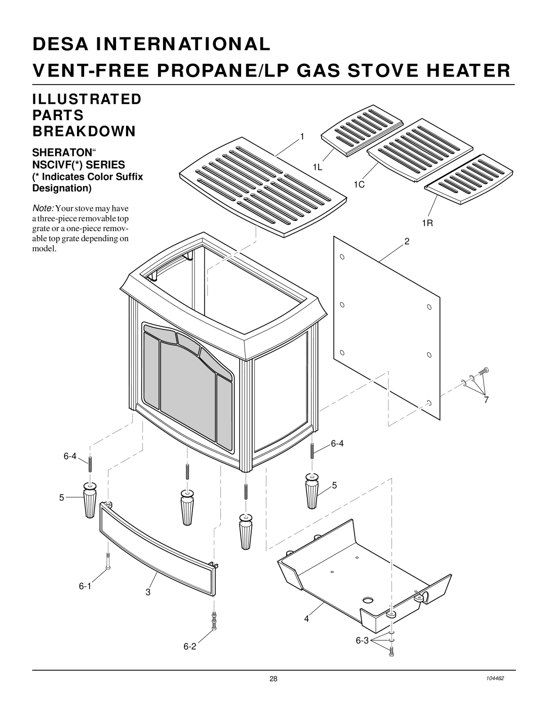 Desa FSVYD18P installation manual Sheraton NSCIVF* Series 