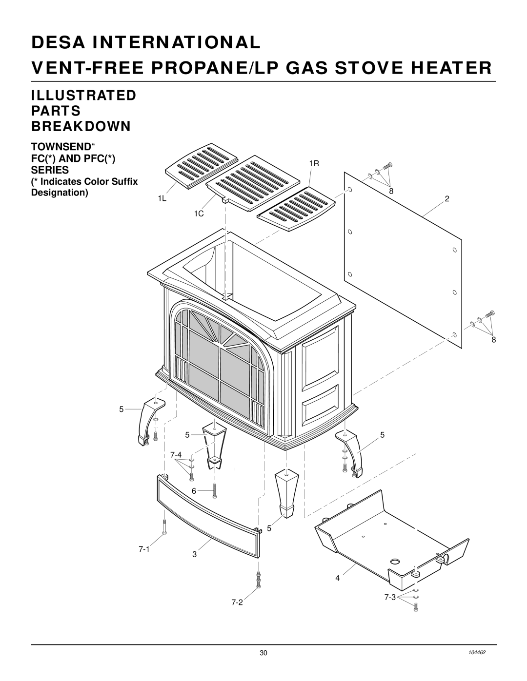 Desa FSVYD18P installation manual Townsend, Series 