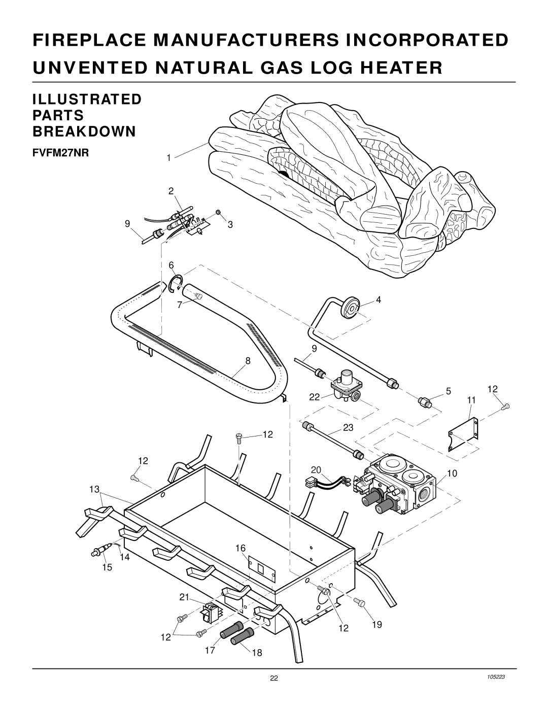 Desa FVFM27NR installation manual Illustrated Parts Breakdown 