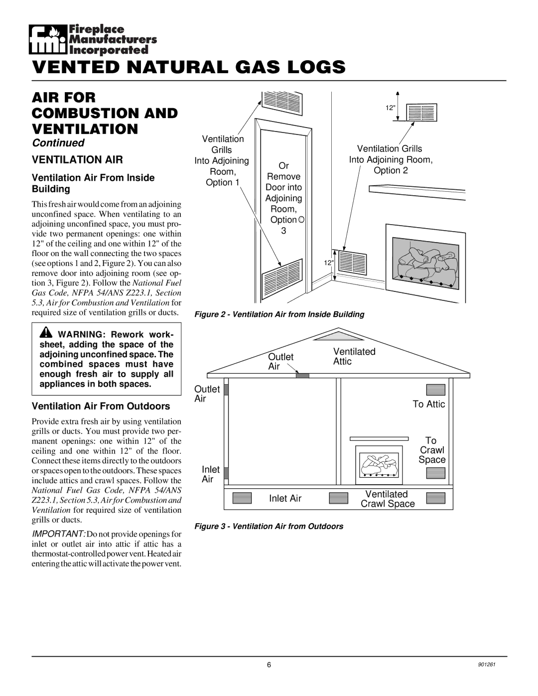 Desa FVMR24, FVMR18 Ventilation AIR, Ventilation Air From Inside, Building, Ventilation Air From Outdoors 