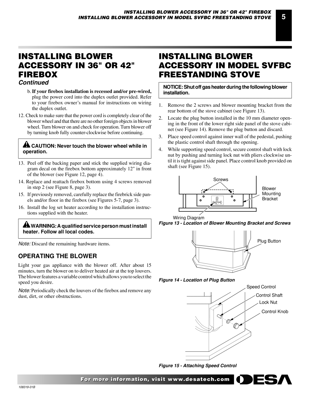 Desa Ga3750a installation instructions Speed you desire 