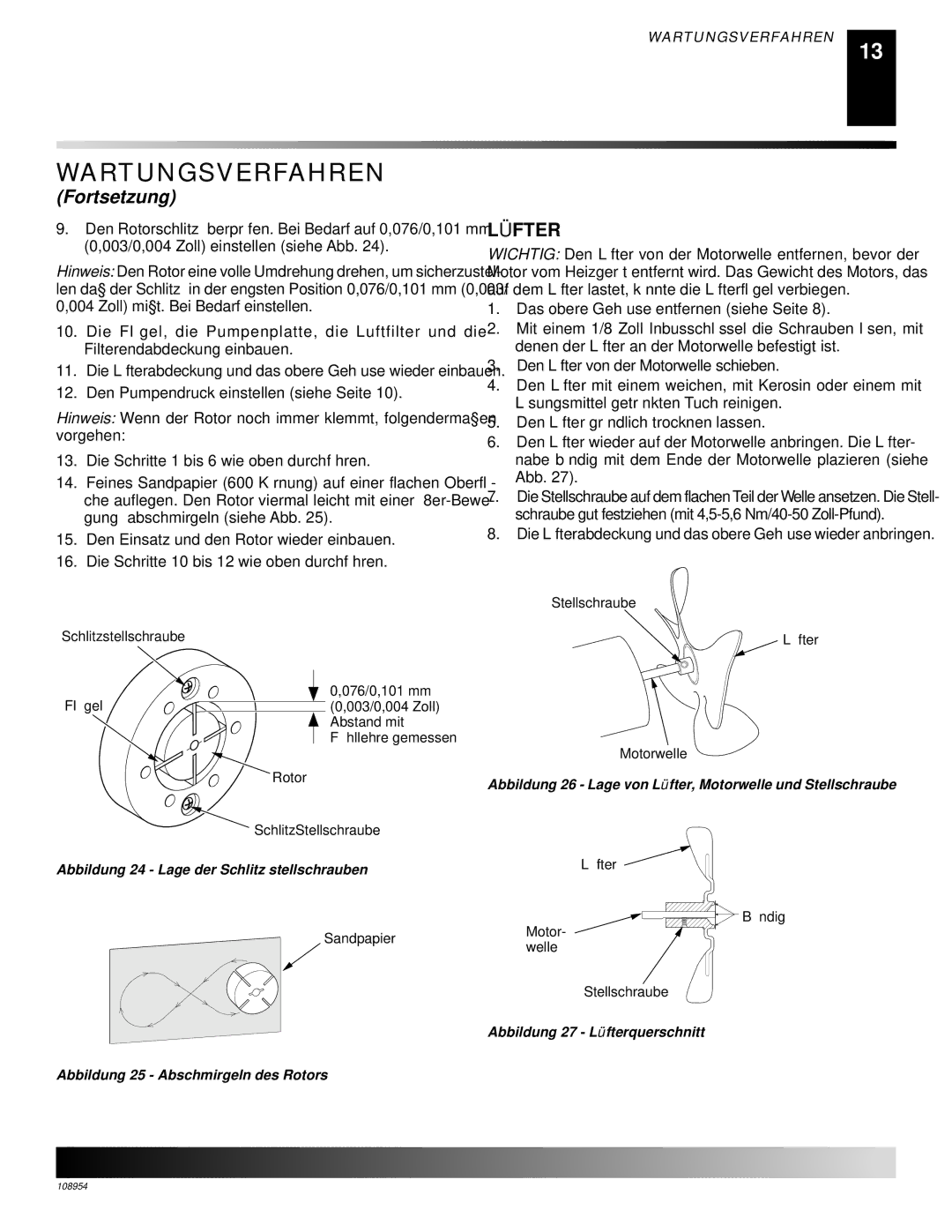 Desa GK30, GK20 owner manual LÜ Fter, Die Lüfterabdeckung und das obere Gehäuse wieder anbringen 