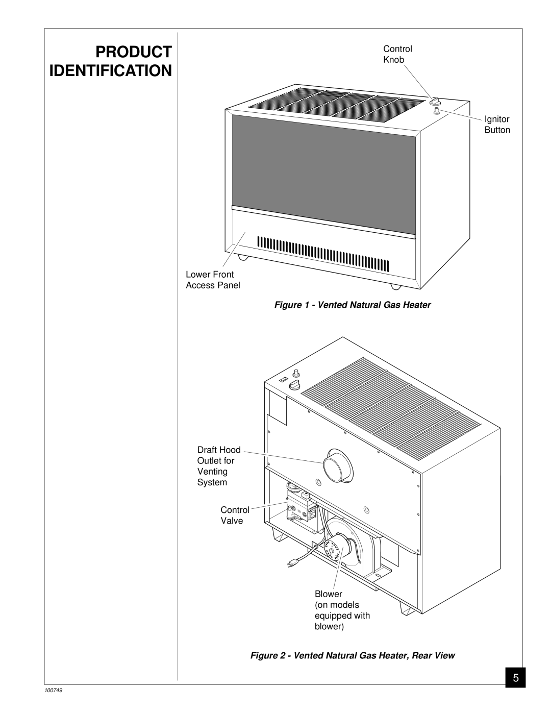 Desa GVC65NA, GVC50NA, GVC35NA installation manual Product Identification 