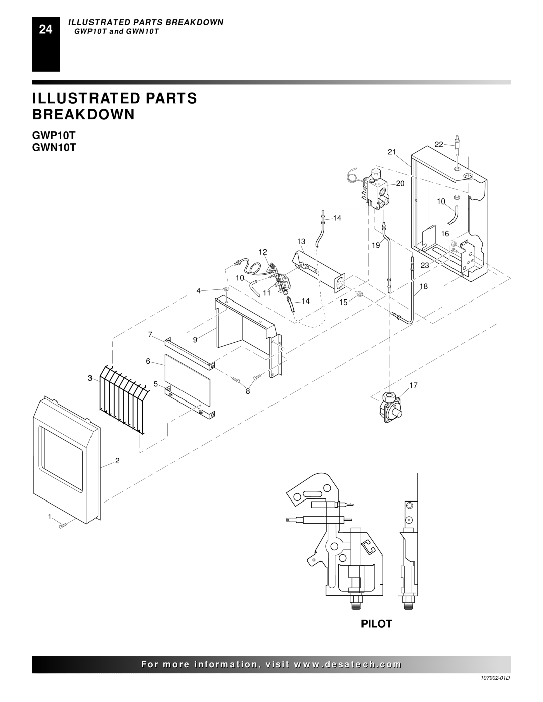 Desa GWRN10, GWN6, GWRP10, GWP6 installation manual GWP10T GWN10T Pilot 