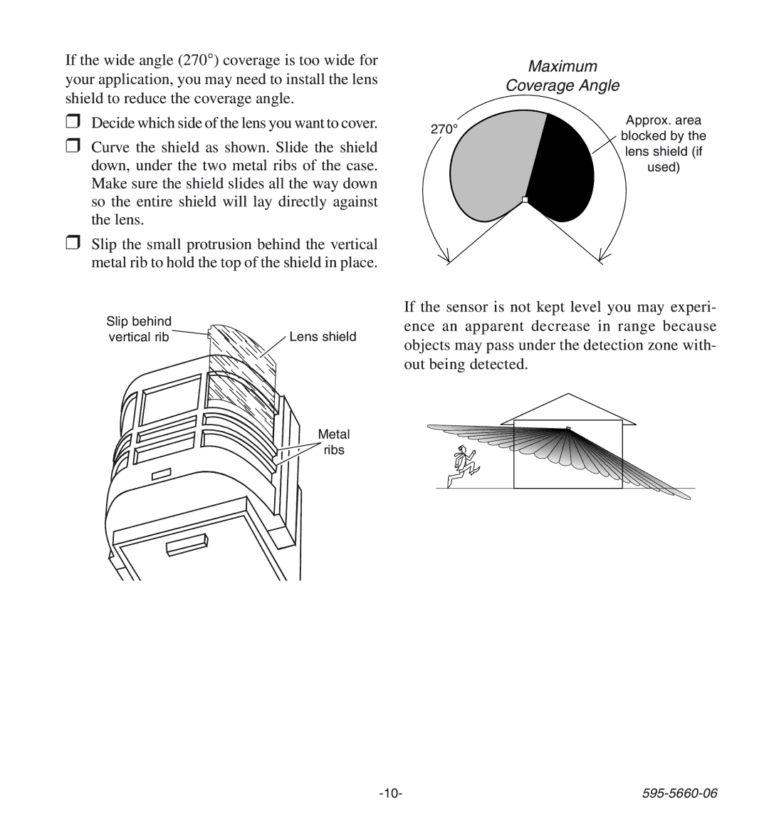 Desa HD-9140 manual Coverage Angle 