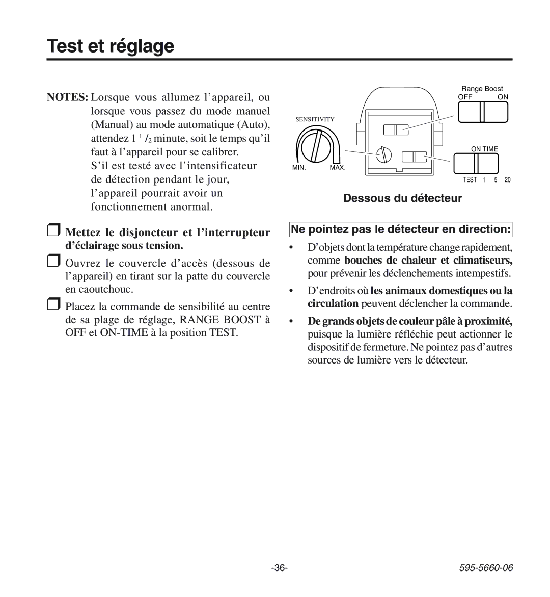 Desa HD-9140 manual Test et réglage 