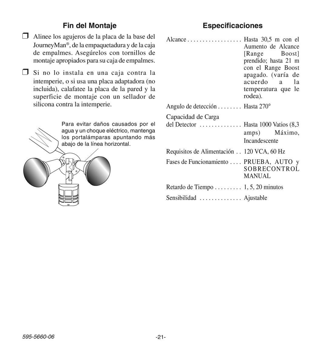 Desa HD-9140 manual Fin del Montaje, Especificaciones 