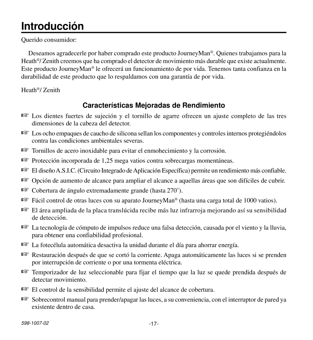 Desa HD-9260 manual Introducción, Características Mejoradas de Rendimiento 