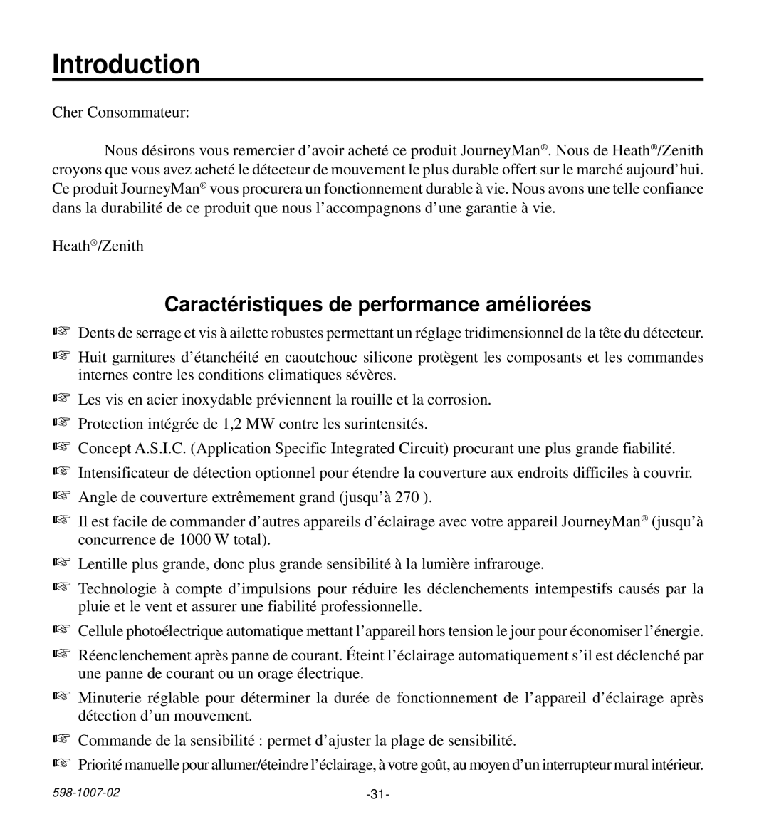 Desa HD-9260 manual Caractéristiques de performance améliorées 