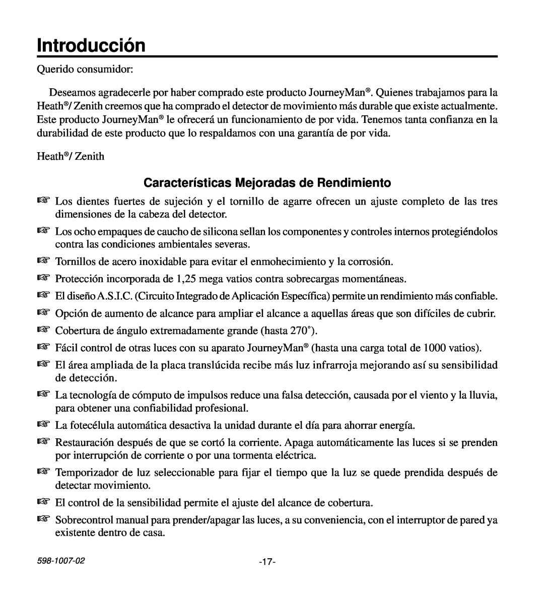 Desa HD-9260 manual Introducción, Características Mejoradas de Rendimiento 