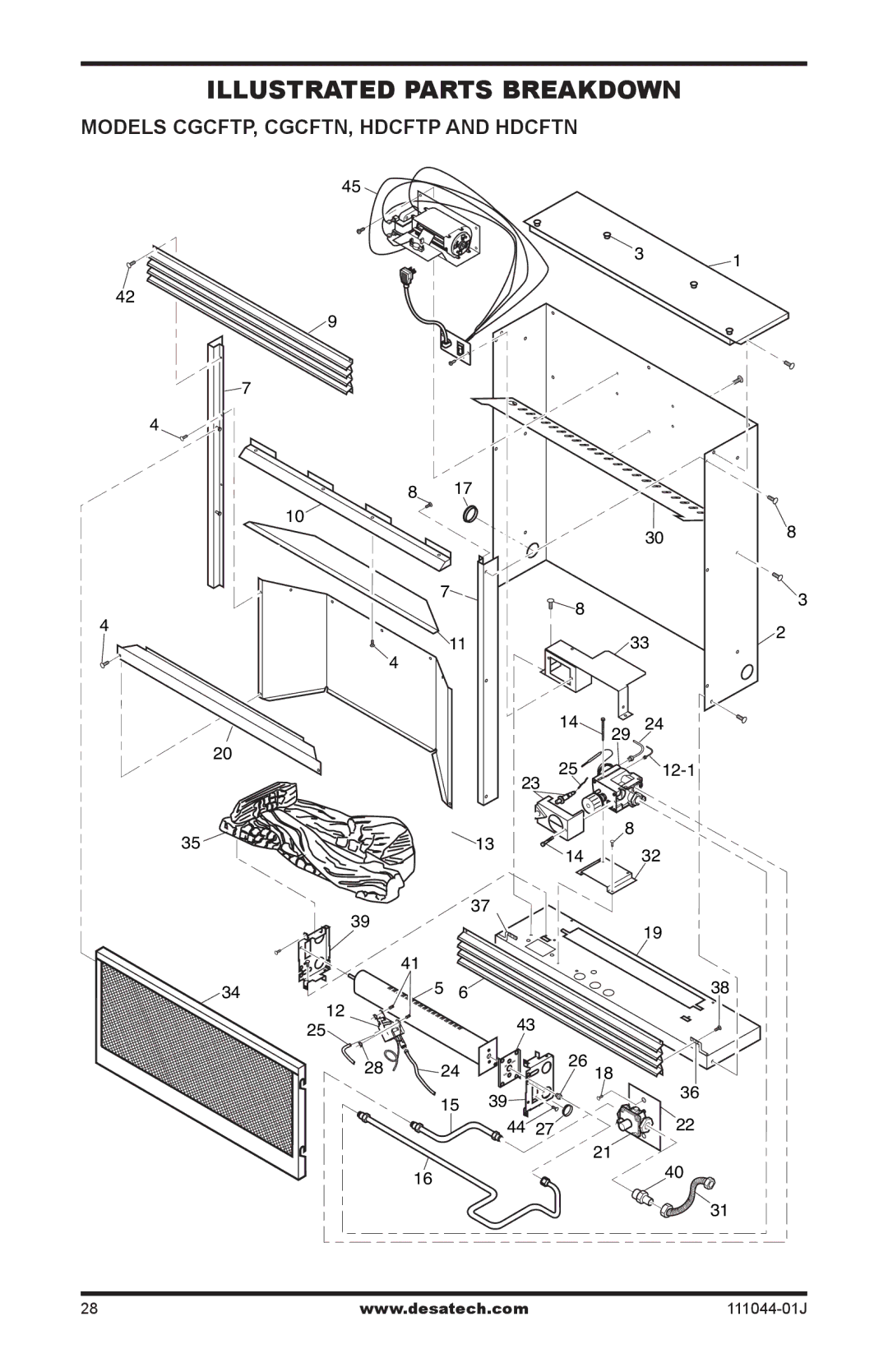 Desa HDCFTP, HDCFTN, CGCFTP, CGCFTN installation manual 14 29 