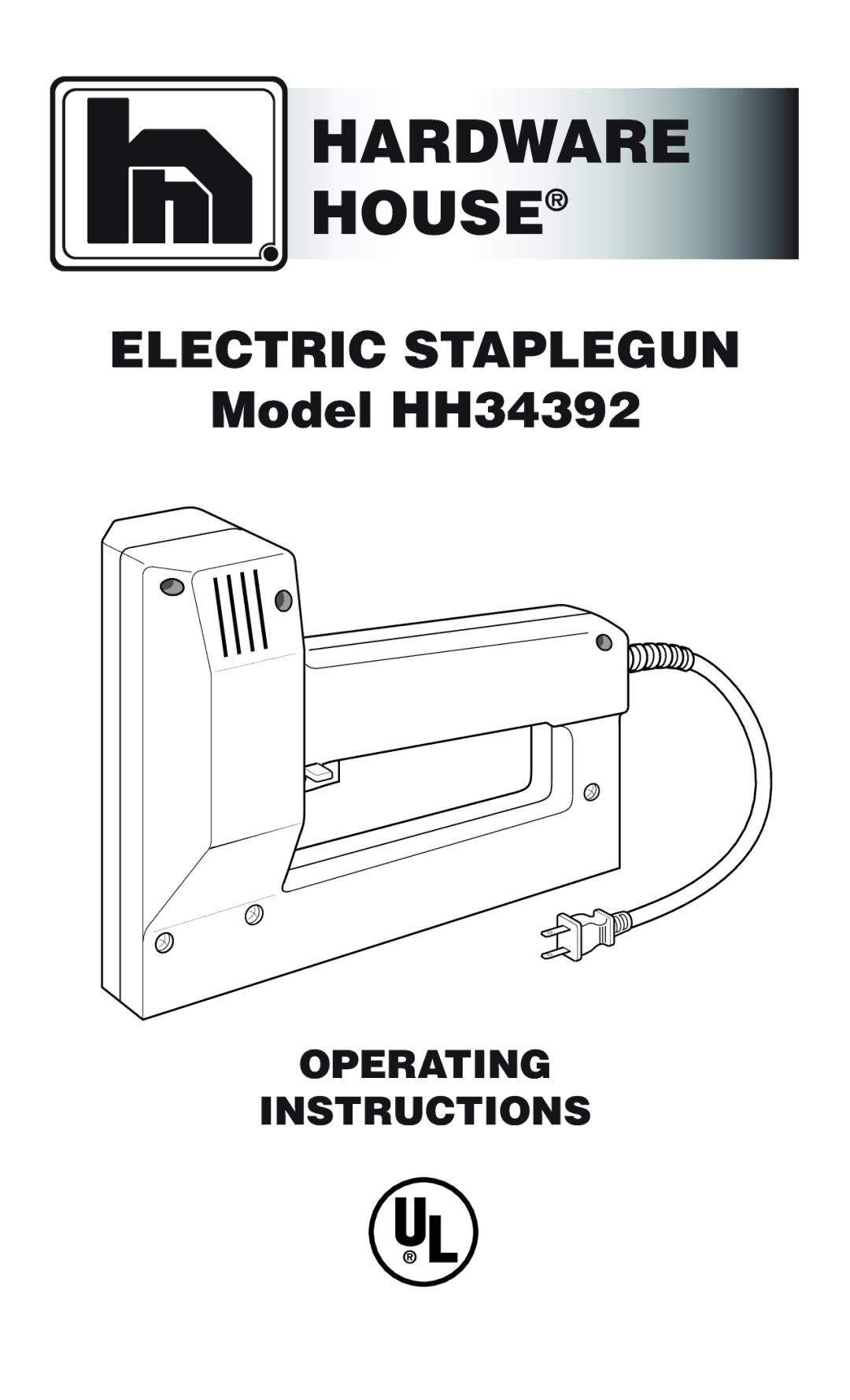 Desa HH34392 operating instructions Hardware House 