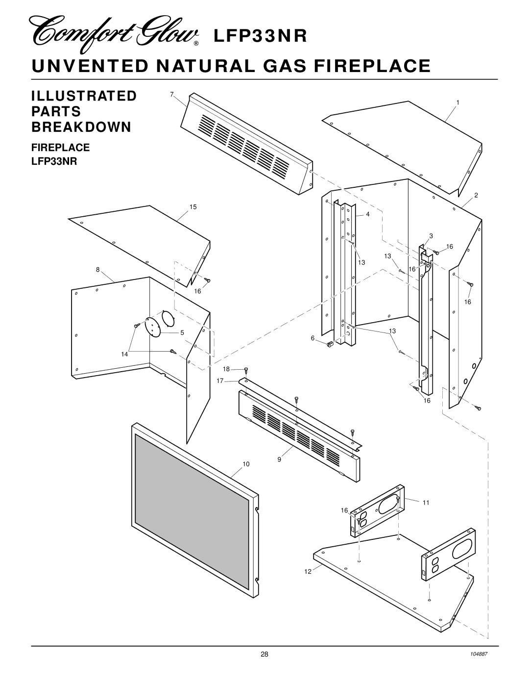 Desa installation manual Fireplace LFP33NR 